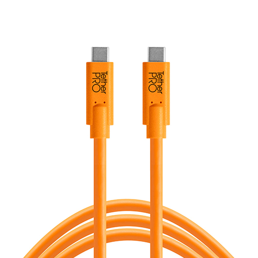 Cable Tether Tools CUC15-ORG USB 3.0 de Tipo C Macho a Tipo C Macho de 4.6 metros