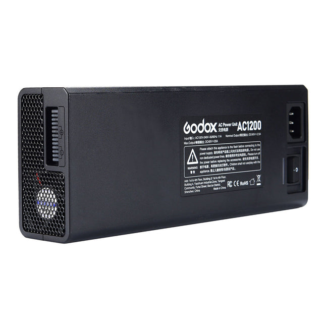Adaptador de Corriente Godox AC1200 para Flash Godox AD1200PRO con Sistema de Alimentación