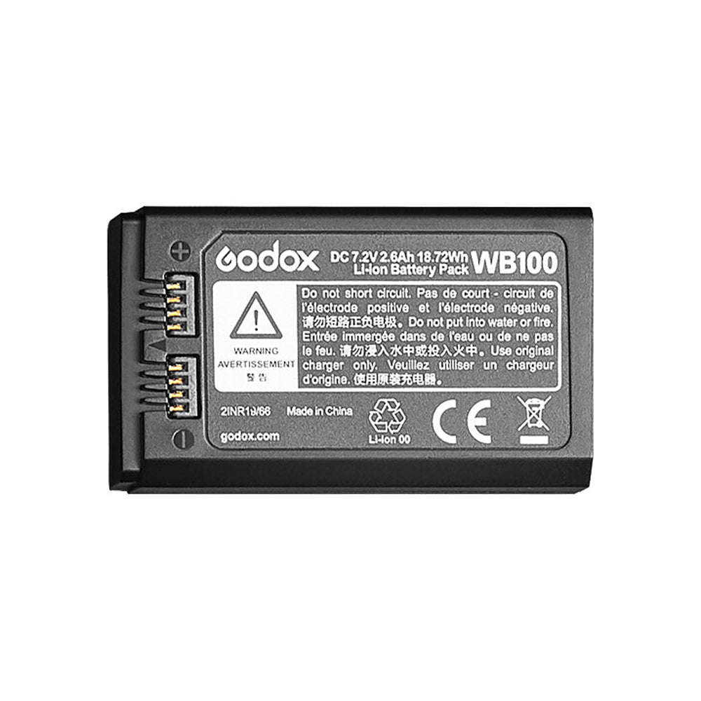 Batería Godox WB100 para Flash Witstro Godox AD100Pro Portátil