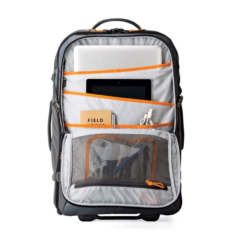 Mochila Lowepro HighLine RL X400 AW de 37 L con Ruedas (Gris)