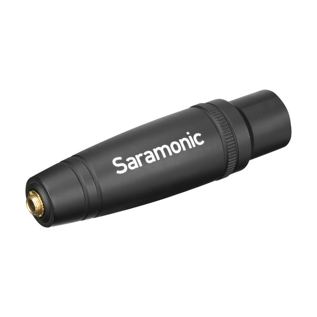 Saramonic C-XLR+ 3.5mm Adaptador TRS Hembra a XLR Macho con Convertidor de Energía Phantom