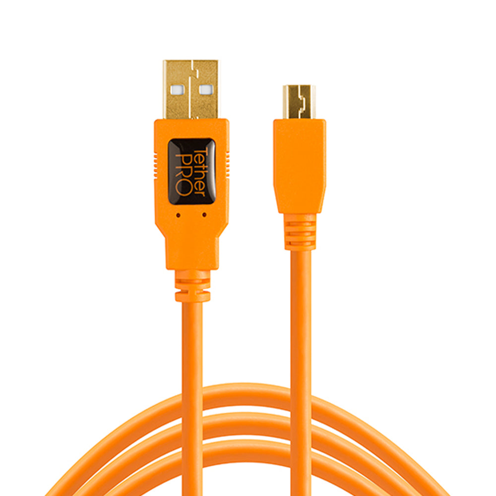 Cable Tether Tools CU5451 USB 2.0 de Tipo A Macho a Tipo Mini-B con 5 Pines Macho